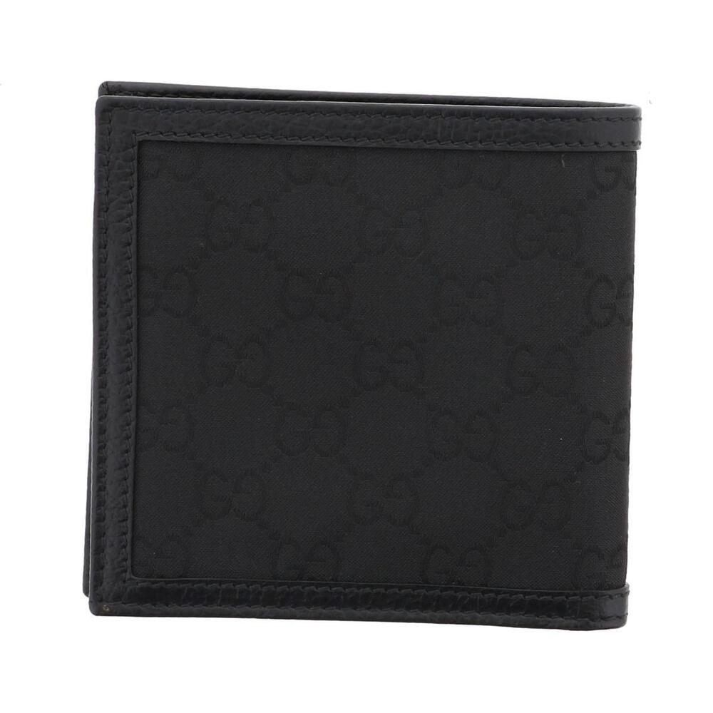 GUCCI GG Bi fold Wallet Canvas Black - Picture 3 of 6